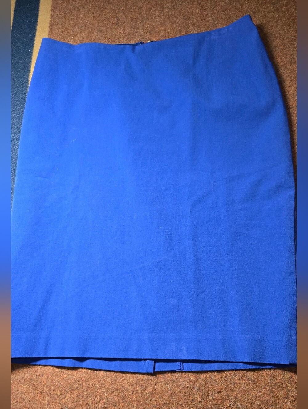 Talbots Vibrant Cobalt Blue Pencil Skirt Size 10